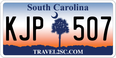 SC license plate KJP507
