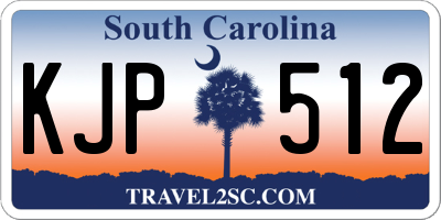 SC license plate KJP512