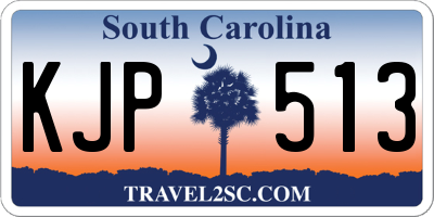 SC license plate KJP513