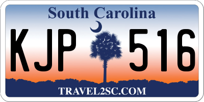 SC license plate KJP516