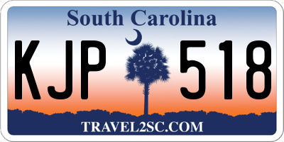 SC license plate KJP518