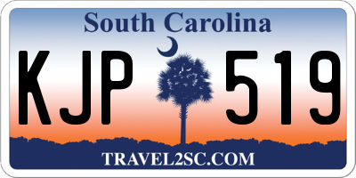 SC license plate KJP519
