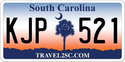 SC license plate KJP521
