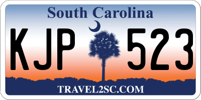 SC license plate KJP523