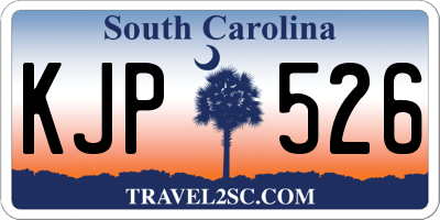 SC license plate KJP526