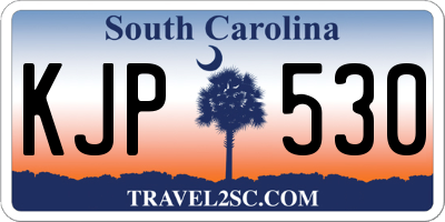 SC license plate KJP530