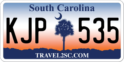 SC license plate KJP535