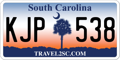 SC license plate KJP538
