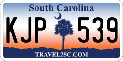 SC license plate KJP539