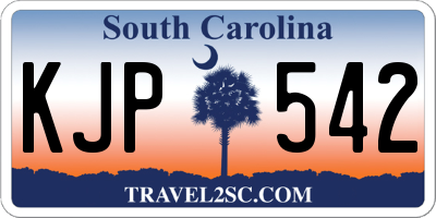 SC license plate KJP542