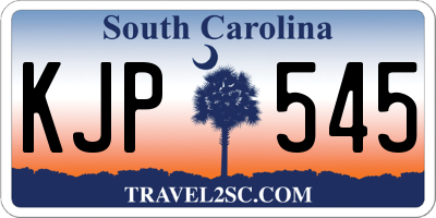 SC license plate KJP545