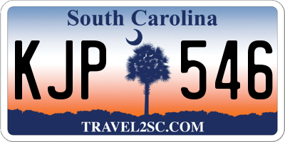 SC license plate KJP546