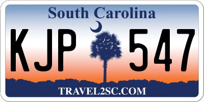 SC license plate KJP547