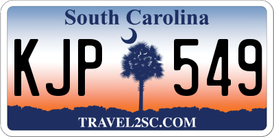 SC license plate KJP549