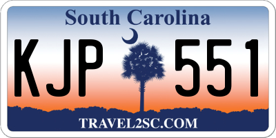 SC license plate KJP551
