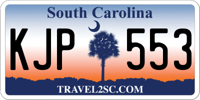 SC license plate KJP553