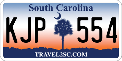 SC license plate KJP554