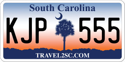 SC license plate KJP555