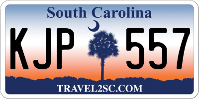 SC license plate KJP557