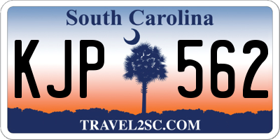 SC license plate KJP562