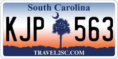 SC license plate KJP563