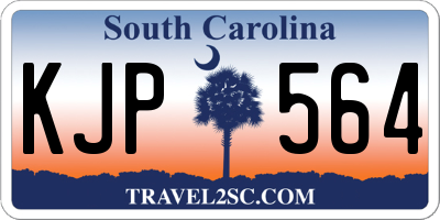 SC license plate KJP564