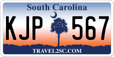 SC license plate KJP567