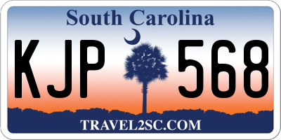 SC license plate KJP568