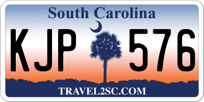 SC license plate KJP576