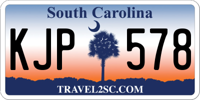 SC license plate KJP578