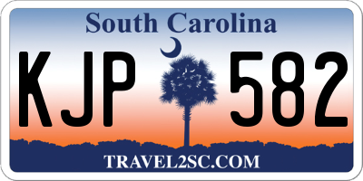 SC license plate KJP582