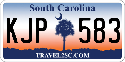 SC license plate KJP583