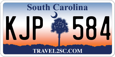 SC license plate KJP584