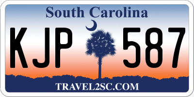 SC license plate KJP587