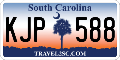 SC license plate KJP588