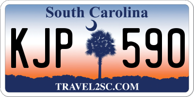 SC license plate KJP590