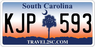 SC license plate KJP593