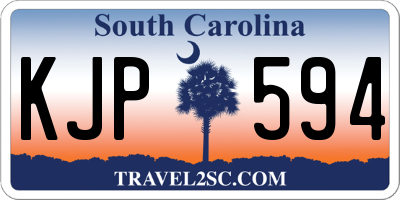 SC license plate KJP594