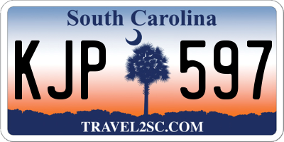SC license plate KJP597
