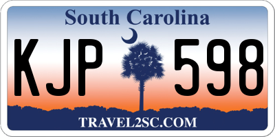 SC license plate KJP598