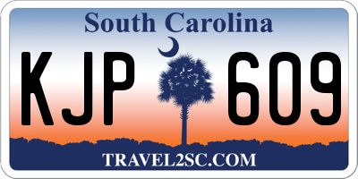 SC license plate KJP609