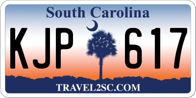 SC license plate KJP617