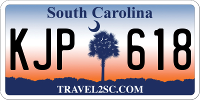 SC license plate KJP618