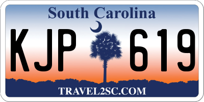SC license plate KJP619