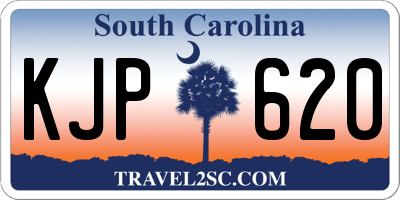 SC license plate KJP620