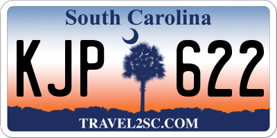 SC license plate KJP622
