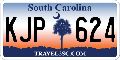 SC license plate KJP624