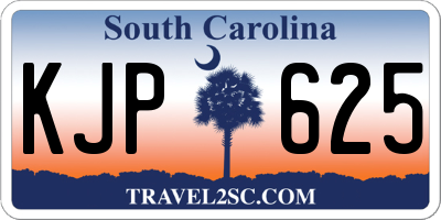 SC license plate KJP625