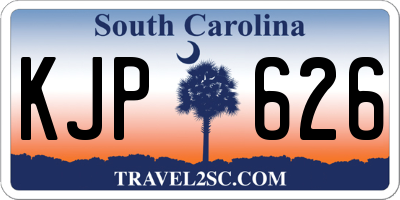 SC license plate KJP626