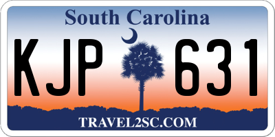 SC license plate KJP631